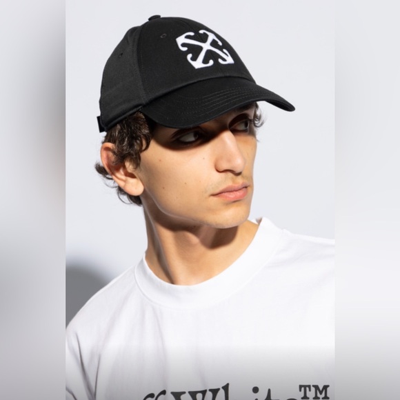OFF WHITE ARROW EMBROIDERED LOGO BASEBALL COTTON CAP SIZE MEDIUM IS BRAND NEW - Picture 8 of 8